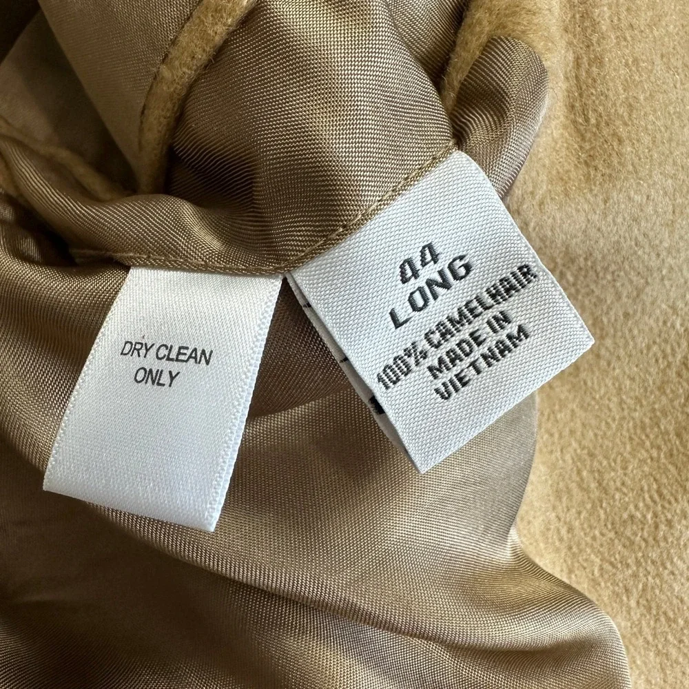 VTG 100% Camel Hair Sport Coat Blazer 44 Long Tan Brown Old Money Joseph & Feiss